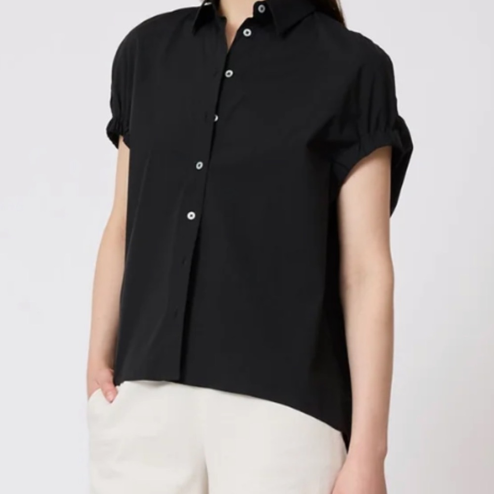 Cotton Poplin Capelet top